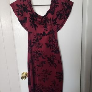 Off Shoulder Flutter Dress